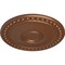 Ekena Millwork Foster Ceiling Medallion (Fits Canopies up to 5 5/8"), Hand-Painted Polished Copper, 19 1/8"OD x 1"P CM19FOPOS - alternate 6